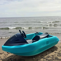 Mini jet ski électrique, coque en fibre de verre, 18 kW, 0-48 km/h, kart de pêche pour sports nautiques et activités aquatiques