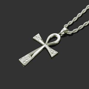 Hot Selling Hiphop Exquisite Design <b>Cross</b> Pendant Necklace Personalized Hiphop Style Unisex's Necklace Fashion Jewelry Wholesale - Product Image 2