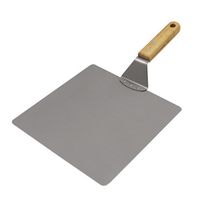 Pelle à pizza carrée en acier inoxydable Syh325 avec manche en bois – Outil de cuisson professionnel pour la vente en gros - Product Image 4