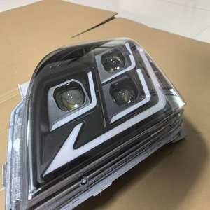 Nouvel ensemble de phares LED fumés noirs modifiés pour Prado J120 2003-2009, avec feux de jour 12V 70W 4000 Lm 3000K - Product Image 4