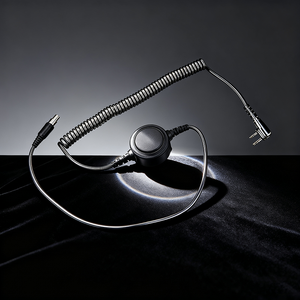 <span class=keywords><strong>Mini</strong></span> <span class=keywords><strong>adaptador</strong></span> de enchufe XLR de 5 pines, Cable en espiral de 1,8 m para Kenwood Baofeng HYT, nueva condición para uso en teléfonos móviles - Product Image 2