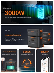 แหล่งจ่ายไฟกลางแจ้ง 2000Plus แบบพกพา ความจุขนาดใหญ่ 220V ชาร์จเร็ว 3000W สำหรับตั้งแคมป์ ขับรถเที่ยวเอง กรณีฉุกเฉิน - Product Image 2