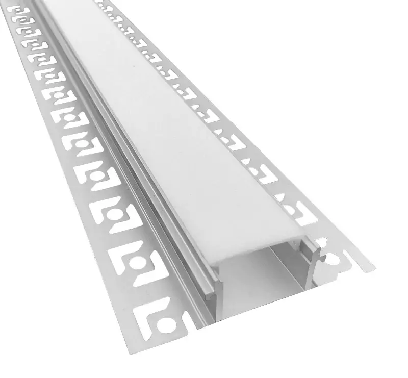 Perfil de alumínio, tiras de led linear de perfil de alumínio montado embutido, perfil de led drywall para luz linear led