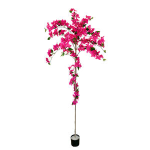 Ornement d'intérieur de grande taille de style scandinave, plante artificielle vert bionique <span class=keywords><strong>en</strong></span> <span class=keywords><strong>pot</strong></span> de type <span class=keywords><strong>bougainvillier</strong></span>, sur pied, pour Thanksgiving - Product Image 2