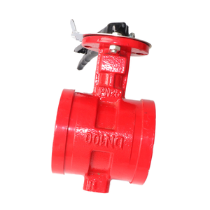 टरबाइन ग्रोव तितली वाल्व XD381X-16Q डक्टाइल आयरन मैनुअल पानी फायरफाइटिंग क्लैंप प्रकार सिग्नल वाल्व - Product Image 5