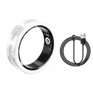 Anillo Inteligente V6 de Lujo, Monitor de Actividad Física, Sueño y Salud, Contador de Pasos, Calorías, Reloj Despertador, Resistente al Agua IP68, Android, para Damas - Product Image 4