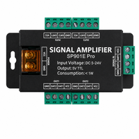 Amplificateur de signal coloré SP901E Pro, DC5-24V, 8 canaux de sortie, cascade parallèle pour tous les contrôleurs LED RGBIC adressables