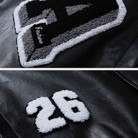 Vente en gros Vestes pour hommes personnalisées Regular Fit Patchwork Flocage
