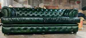 โซฟาเชสเตอร์ฟิลด์ 3 ที่นั่ง หนังคุณภาพสูง นั่งสบาย ดีไซน์หรูหรา พร้อมพนักพิงแบบกระดุมลึก เหมาะสำหรับใช้ในบ้านและสำนักงาน - Product Image 4