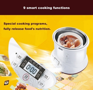 Tonze-olla eléctrica de porcelana de acero inoxidable para cocina, aparato pequeño de cocina, olla de cocción lenta, fabricante de sopa - Product Image 4