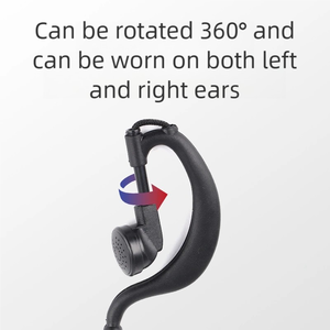 Auricular Profesional BF-711 para Walkie Talkie, Cable Trenzado, Gancho para una Sola Oreja, Conector de 2 Pines Tipo K para Baofeng UV-5R BF-888S UV-82 - Product Image 4