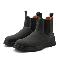 Chaussures de couple en cuir PU, bottes d'automne habillées pour hommes, bottes de désert en cuir pour hommes