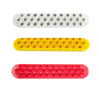 43 perles de verre biconvexes réfléchissantes pour marquage routier |   Marqueur de chaussée en aluminium type œil-de-chat pour la sécurité routière
