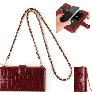 Женская модная кожаная сумка, кошелек для карт, чехол для телефона IPhone 6 7 8 Plus X XS Max XR 11 12 Pro Max, чехол для сотового телефона с ремешком