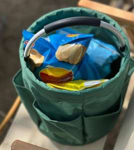 Cesta Plegable Oxford de 17L con Múltiples Bolsillos para Artículos Esenciales de Picnic y Playa - Product Image 4