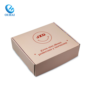 Nhà Máy Bán buôn thẻ tùy chỉnh hộp giấy sóng tái chế Màu Hộp Quà Tặng vận chuyển vải màu hồng hộp bưu phẩm - Product Image 3