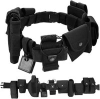Ceinture et ceinturon tactiques multifonctionnels 10-en-1 ; Accessoires d'outils de chasse et de tir Ceinture à dégagement rapide