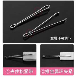 Enhebrador de bandas elásticas, clips, pinzas, herramienta para enhebrar cinturillas, aguja, banda elástica DIY, venta al por mayor a un yuan. - Product Image 5
