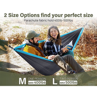 Hamac simple portable en nylon léger avec corde pour aventures en plein air voyage randonnée camping et lits suspendus