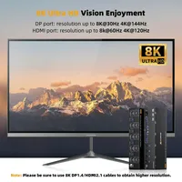 Commutateur KVM DP HDMI 4K144Hz pour trois moniteurs, 4 ordinateurs, ports USB 3.0, souris, clavier pour TV, PC, ordinateur