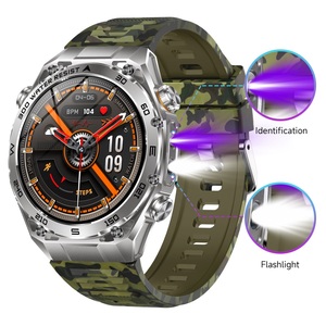 2026 AK105 Rugged Outdoor Smart Watch 1.53" Large Battery 1000mAh IP68 Waterproof LED Flashlight Smartwatch - Product Image 1