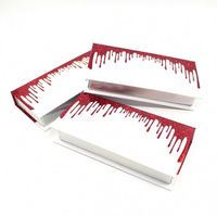 Boîte d'emballage personnalisée pour cils, boîte en papier vide de luxe sur mesure pour faux cils
