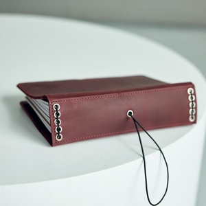 Logo personalizzato Vintage A5 in morbida pelle riutilizzabile copertina per Notebook in vera pelle Cover per incisione Laser - Product Image 3