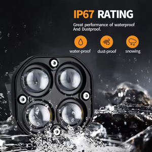 Luces LED para motocicleta, camión, SUV, UTV, ATV, 40W, 3 pulgadas, todoterreno, 4x4, doble color, ámbar, blanco - Product Image 6