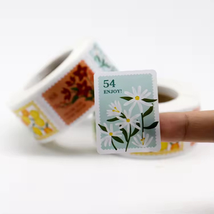 Pegatinas de Flores Estéticas al por Mayor, Lindas Pegatinas de Papel para Decoración de Tarjetas - Product Image 2
