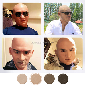 Urchoice Réaliste Crossdress Halloween Pleine Tête Tête Nue Vieil Homme <span class=keywords><strong>Latex</strong></span> Couvre-chef Halloween Cosplay Silicone Tête Masque - Product Image 6