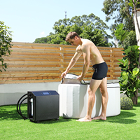 Bain froid portable avec refroidisseur d'eau à ozone 1/2hp 3/4hp 1hp 2hp