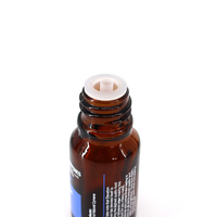 Flacon compte gouttes rond en verre, 5Ml, 10Ml, 30Ml, 50Ml, 100Ml, huile essentielle, ambre, européen, avec réducteur d'orifice
