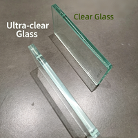 Verre feuilleté double de sécurité en PVB SG, trempé et flotté, transparent, pour salle de bain, extérieur et garde-corps d'escalier