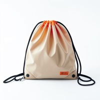 Sac à dos de sport de voyage léger et résistant personnalisé avec cordon de serrage, sac à dos à cordon de serrage imperméable
