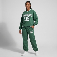 Nouvel ensemble de survêtement 2 pièces pour femme, imprimé lettres, coupe ample, décontracté, style sport et loungewear