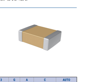 FYX Stock C1812C104JAGACAUTO 0,1 <span class=keywords><strong>UF</strong></span> ± 5% 250V Condensador cerámico 1812 - Product Image 2