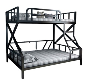 2024 nouveau Design chambre moderne réglable Style Simple robuste acier métal loft <span class=keywords><strong>lit</strong></span> Double enfants ou adulte <span class=keywords><strong>lit</strong></span> <span class=keywords><strong>en</strong></span> acier - Product Image 1