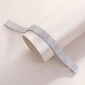 Bracelet Tennis Élégant en Argent Sterling 925 avec <span class=keywords><strong>3</strong></span> Rangs de Moissanite VVS Effet Givré pour Femmes et Hommes, Certifié GRA - Product Image 5
