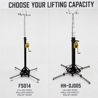 Soporte de Iluminación para Escenario con Manivela, de Hierro Resistente Usado, de 4.5-6m, Tipo Truss de Una Etapa, para Equipos de Exhibición, Capacidad de Carga de 150kg