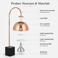 XINGPAI cafétéria restauration buffet chauffe-plats lampe chauffante en acier inoxydable lampe alimentaire chauffe-plats lampes chauffantes pour restauration