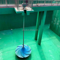 Pompe Agitateur Submersible Verticale Hyperboloïde à Basse Vitesse Économe en Énergie pour Usine de Traitement de l'Eau Industrielle 1000L/Heure 1 An
