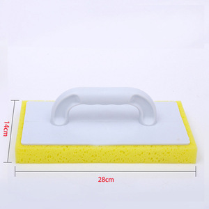 Planche de plâtrage en coton et algues jaunes, 28 cm, poignée ergonomique, nettoyage haute efficacité pour la rénovation de carrelage - Product Image 3