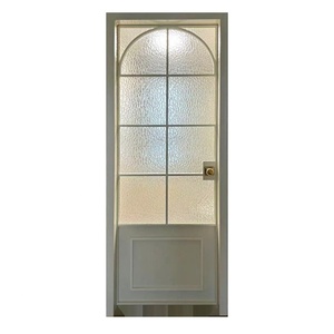 Portes battantes résistantes à l'eau en verre trempé et alliage d'aluminium, style français vintage, pour salle de bain intérieure - Product Image 3