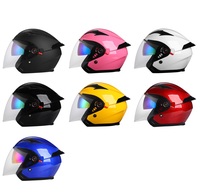 Casque de moto demi-face personnalisé certifié DOT, prix d'usine, casque de scooter à face ouverte pour la conduite