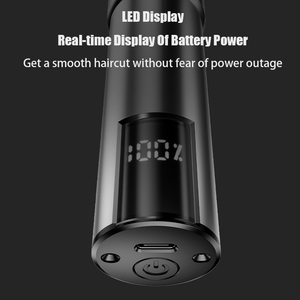 Máquina de Cortar Cabello Profesional de Acero Inoxidable con Pantalla LCD, Recargable por USB, Resistente al Agua IPX6, Afeitadora de Barba para Uso Doméstico y Barbería - Product Image 3