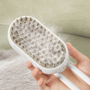 Toptan yeni katlanabilir kendini temizleme <span class=keywords><strong>Pet</strong></span> köpek kedi bakım buharlı saç fırçası su spreyi ile - Product Image 3