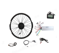 Kit de conversion VAE 250W 350W 500W 1000W pour jantes 20-29 pouces, entraînement avant, dropout 135/150mm en option, contrôleur à onde sinusoïdale XT60