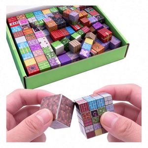 Cubes de construction magnétiques industriels STEM, blocs d'apprentissage sensoriels en plastique, jouets créatifs - Product Image 5