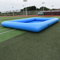 Piscine gonflable carrée pour jeux aquatiques extérieurs et balles flottantes