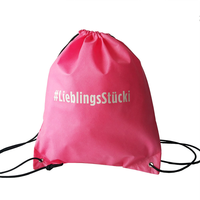 Sac à cordon personnalisé avec logo, en nylon imperméable et polyester réutilisable 210D, sac à dos de sport promotionnel réutilisable